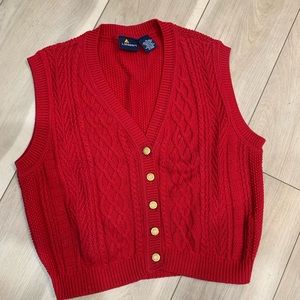 VINTAGE 100% cotton sweater vest, PERFECT for holiday gatherings